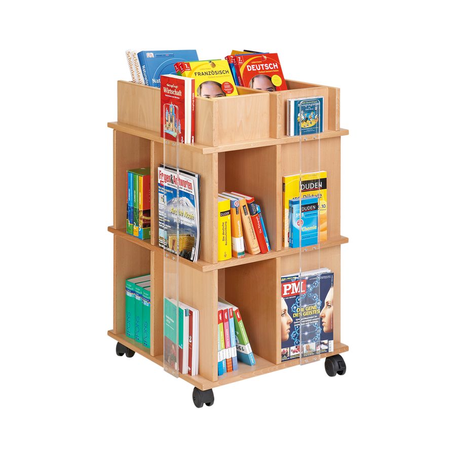 Bücherturm, B 60 x H 101 x T 60 cm