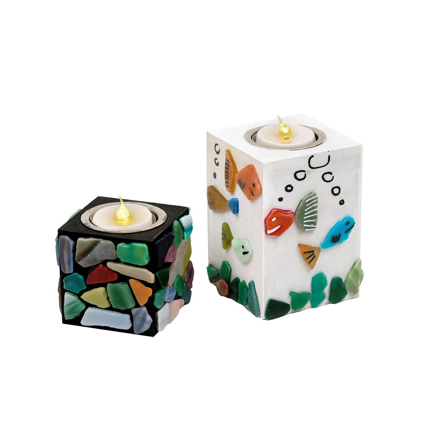 Teelichthalter 7 x 7 x 10 cm