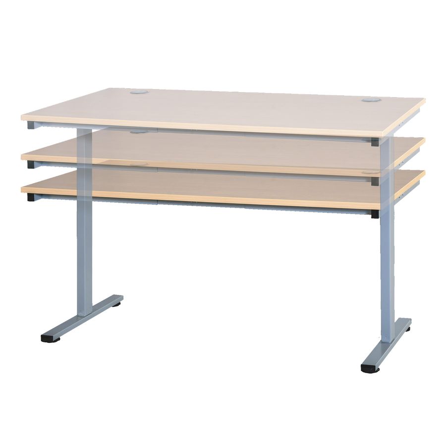 Elektrisch höhenverstellbarer Schreibtisch, B 180 x H 72-121,5 x T 80 cm