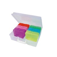 Farb-Boxen im Koffer bunt transparent, 13-tlg