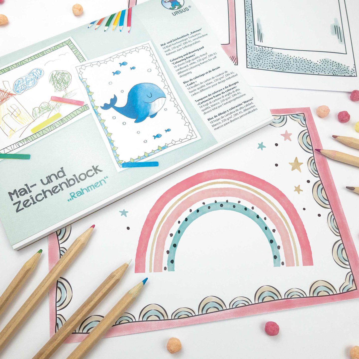 Mal- und Zeichenblock Rahmen