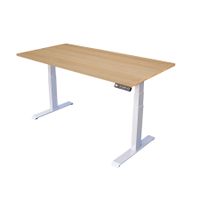 Schreibtisch höhenverstellbar, L 160 x H 59,5 - 124,5 x T 80 cm,