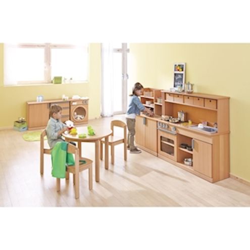 Kinder Anrichte mit Geschirrregal JULE, B 66 x H 96 x T 35,5 cm