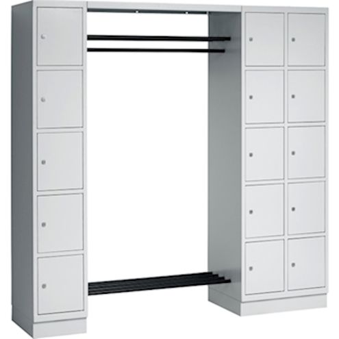 Garderobe mit 15 Schliessfächern, B 195 x H 195 x T 50 cm