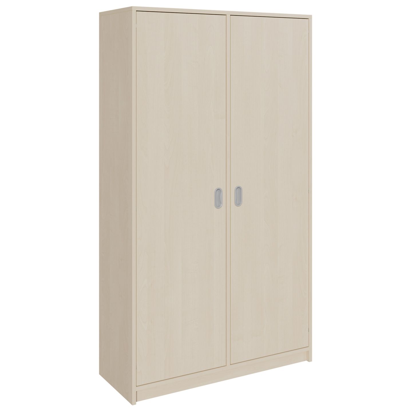 Doppeltürenschrank mit Sockel, mit Mittelwand, mit 8 Einlegeböden, B 102 x H 180 x T 40 cm