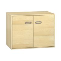 Pureo Doppeltürenschrank Furnier, B 100 x H 75 x T 60 cm