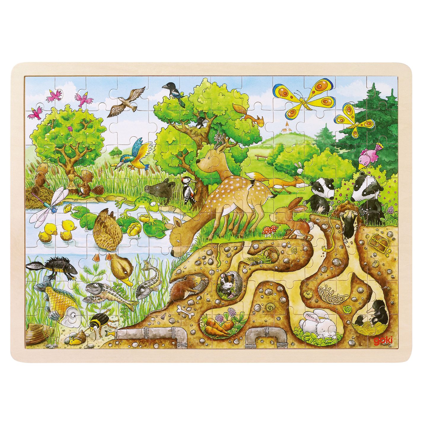 Waldtiere, Puzzle 96 Teile