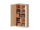 Doppeltürenschrank mit Sockel, Mittelwand, 8 EBs, Türen abschliessbar, B 120 x H 190 x T 40 cm