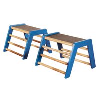 Trapezbock klein blau, 60 x 62 x 45 cm