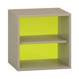 444.011.954K - Pureo Regalschrank offen mit Acrylrückwand, Furnier, B  50 x H 50 x T 42 cm