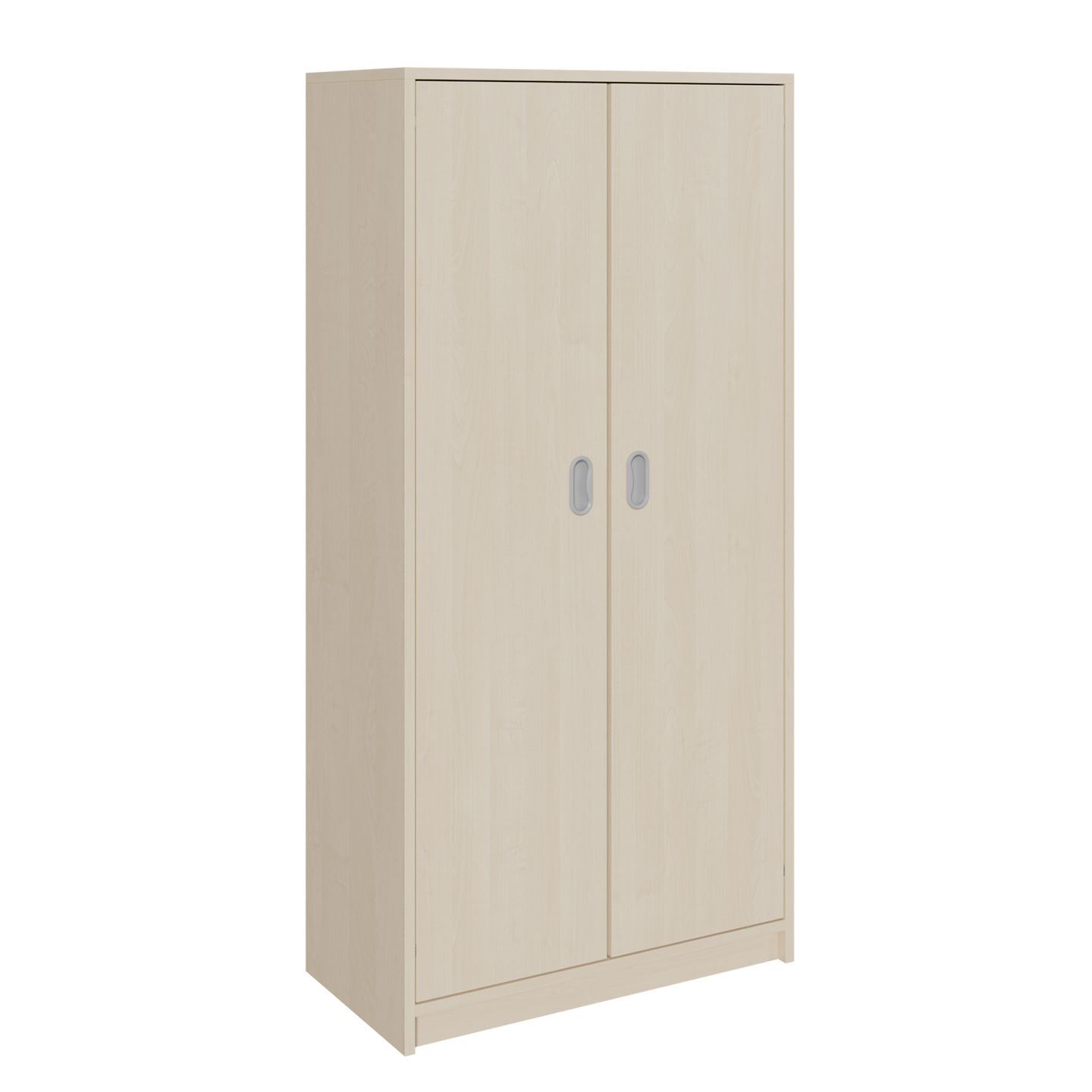 Doppeltürenschrank mit Sockel, ohne Mittelwand, mit 4 Einlegeböden, B 78 x H 160 x T 40 cm