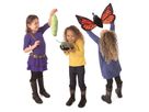 Schmetterling Metamorphose Handpuppe 56 cm