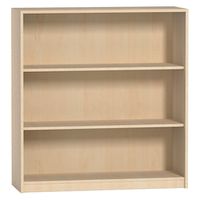 Aktenregal variado, B 100 x H 117,4 x T 43,5 cm, P1F Buche, mit SOST Holzsockel
