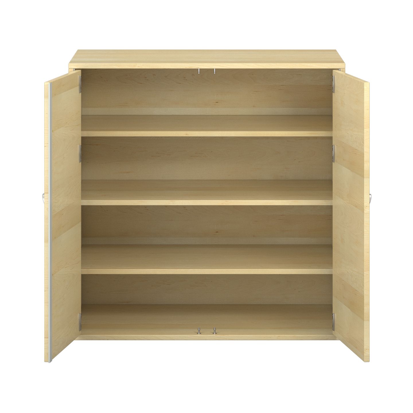 Pureo Doppeltürenschrank Furnier, B 100 x H 100 x T 60 cm