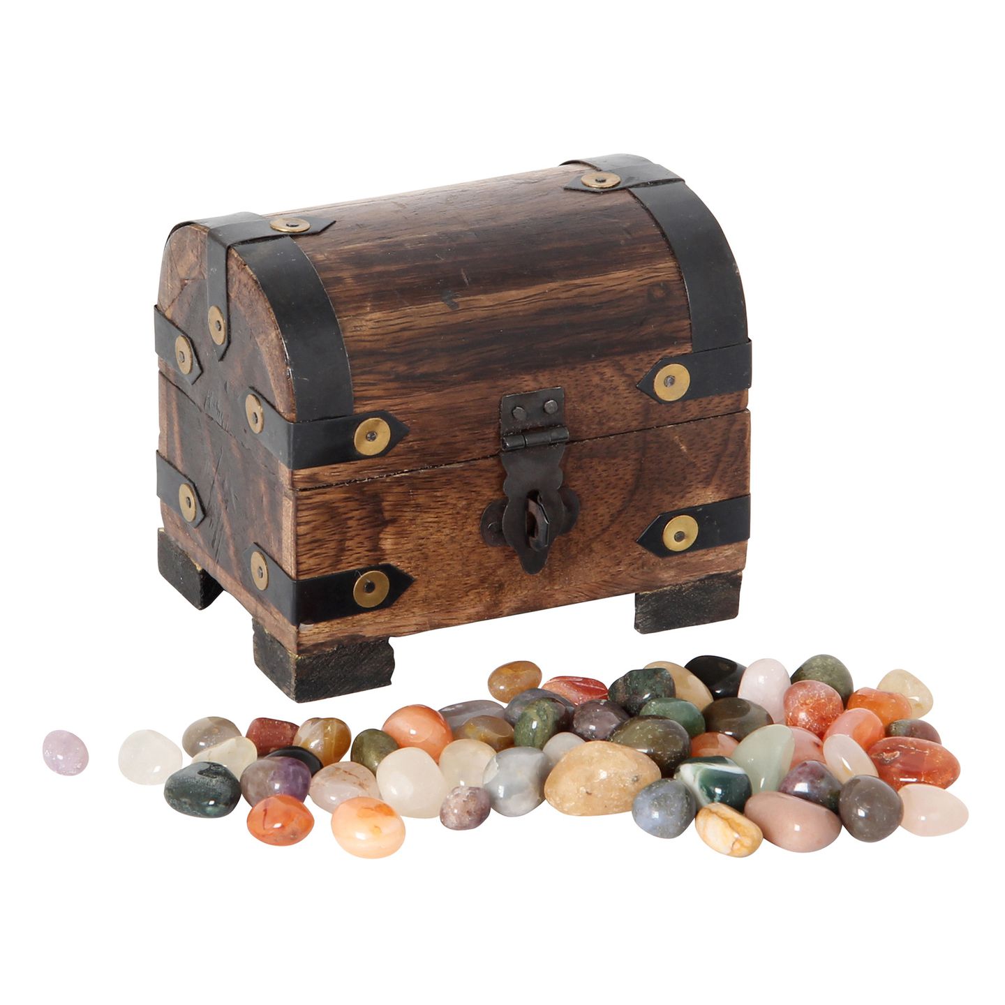 Edelsteintruhe gefüllt