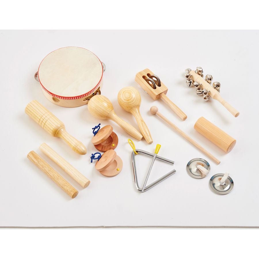 Perkussions Set aus Holz, klein