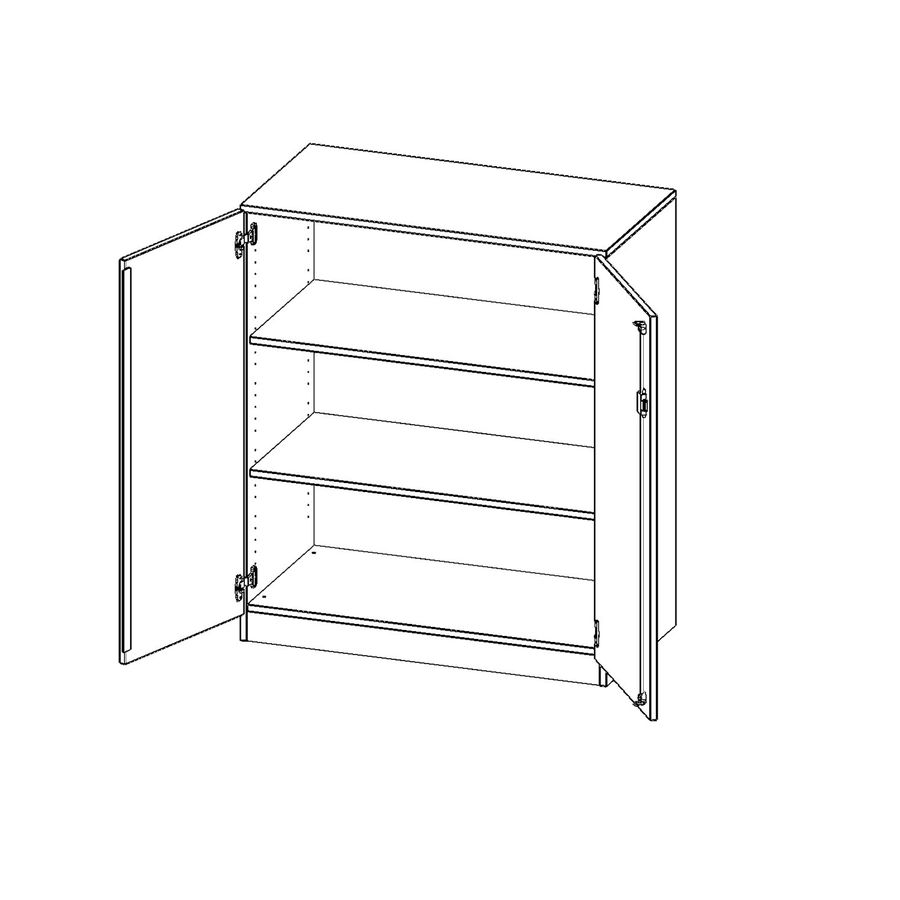 Doppeltürenschrank, B 100 x  118 x T 40 cm