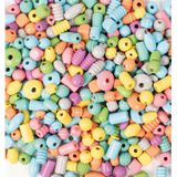 106.006.710 - Holzperlen pastellfarben, 250 g