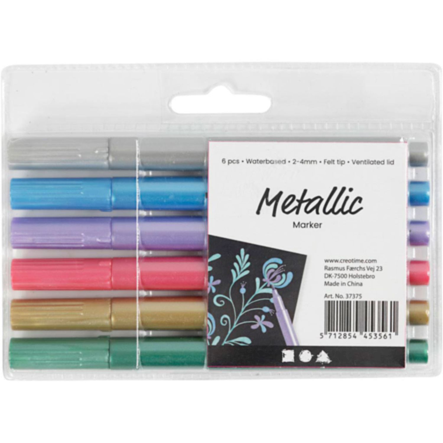 Metallic Marker, 6 Stk.