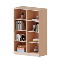 Regal mit Sockel, Mittelwand, 6 Einlegeböden, B 100 x H 154 x T 40 cm