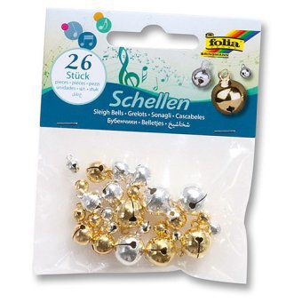 Schellen gold + silber, 26 Stk.