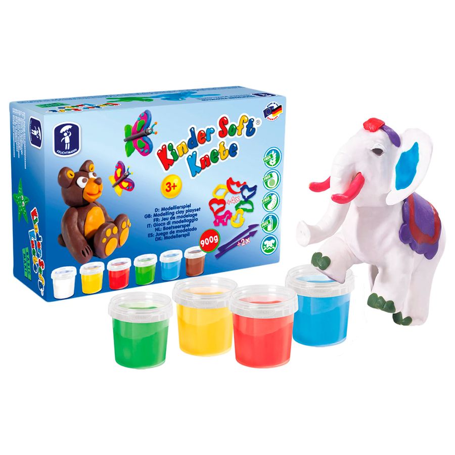 Soft-Knete, 6 Dosen