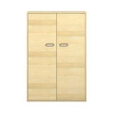 444.012.037K - Pureo Doppeltürenschrank Furnier, B 100 x H 150 x T 42 cm