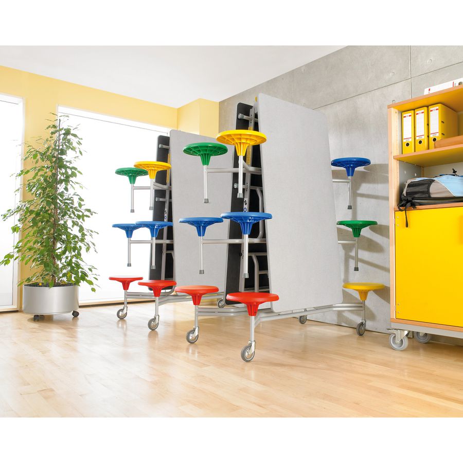 12er-Tisch-Sitz-Kombination rechteckig, Tischhöhe 66 cm Sitzhöhe 36 cm