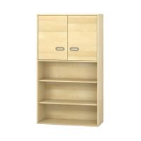 Pureo Türenschrank unten offen, Furnier
mit 3 Einlegeböden
B 100 x H 175 x T 42 cm