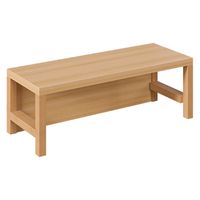 Garderobenbank 6 Plätze in Birke, Sitzfläche Limonengras B 120 x H 26 x T 35 cm