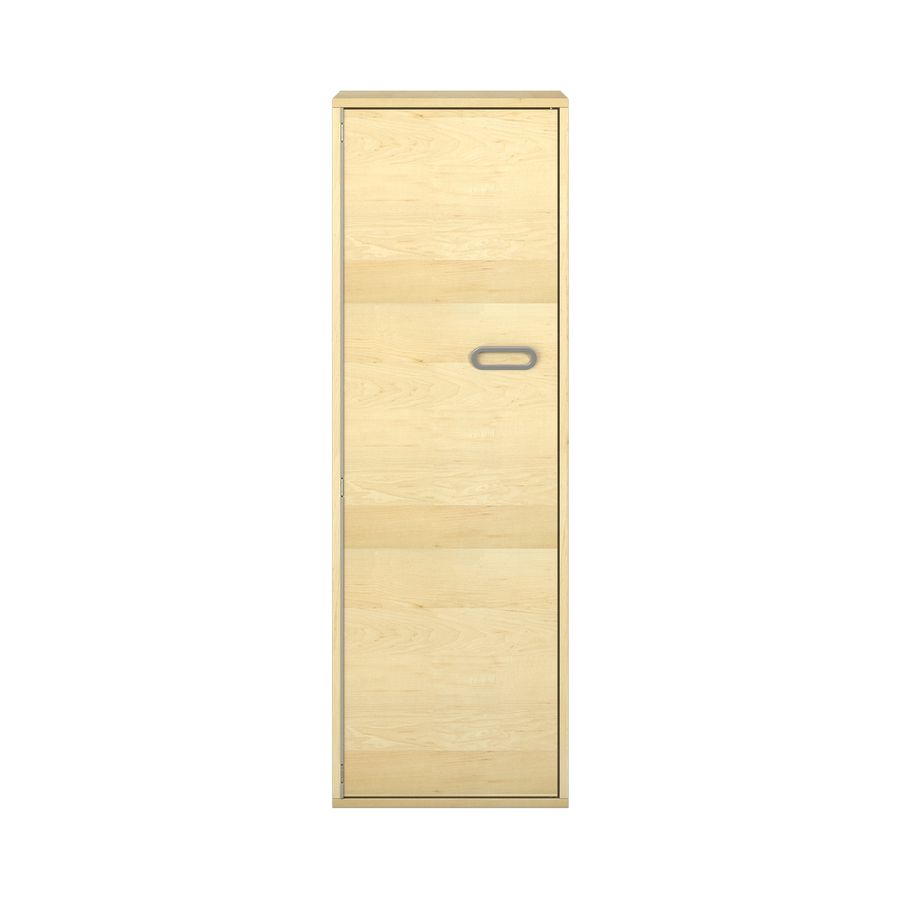Pureo Türenschrank, Griff rechts, Scharnier links, Furnier mit 3 Einlegeböden B 50 x H 150 x T 60 cm
