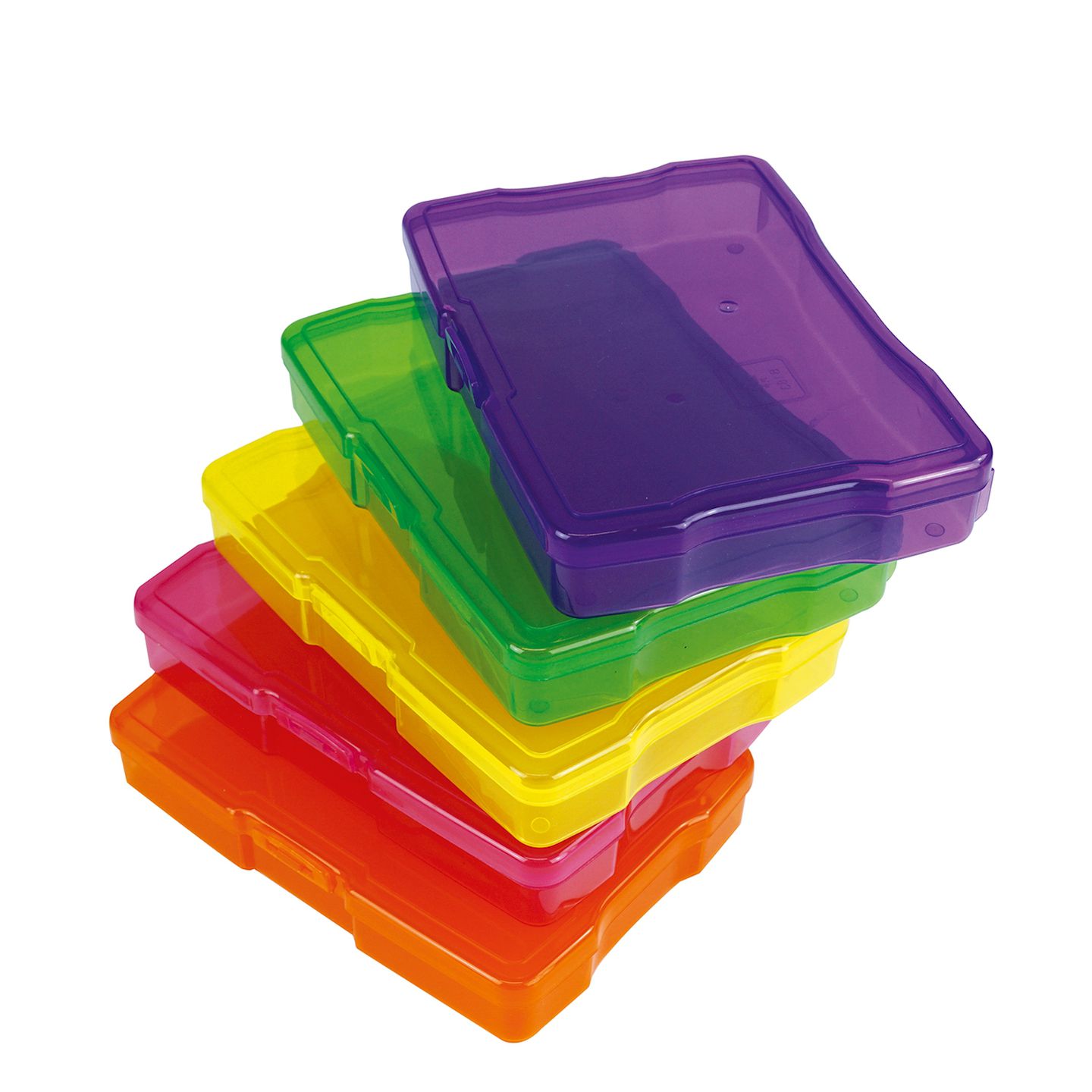 Farb-Boxen im Koffer bunt transparent, 13-tlg