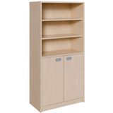 460.001.984K - Regal mit Doppeltüren und Sockel, ohne Mittelwand, mit 4 Einlegeböden, B 78 x H 160 x T 40 cm