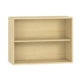 444.011.973K - Pureo Regalschrank offen Furnier, mit 1 Einlegeboden, B 100 x H 75 x T 42 cm