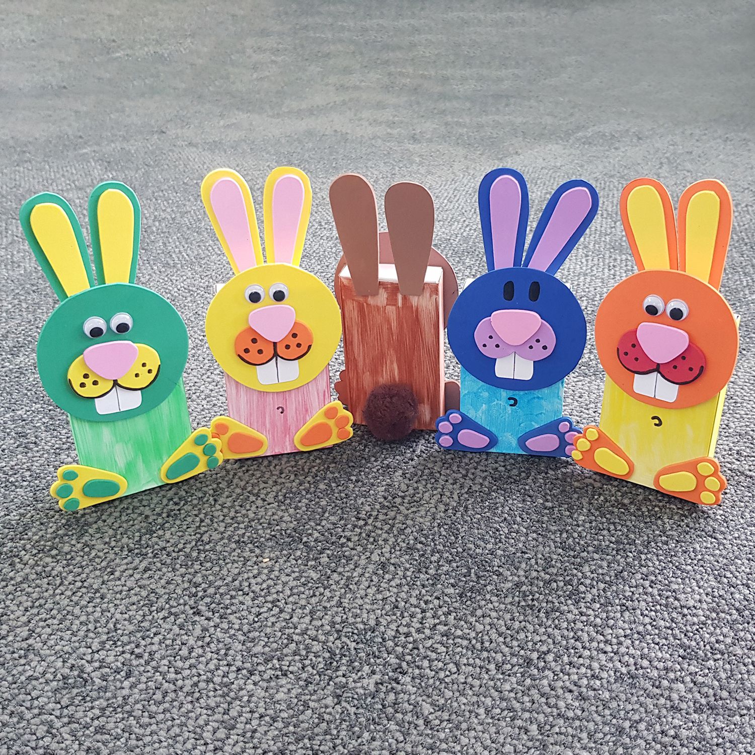 Bunte Hasen-Bande