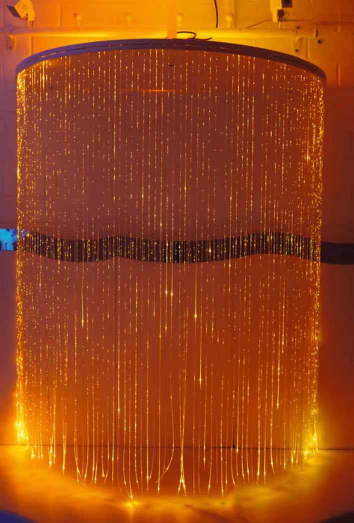 Lichtwasserfall-Komplettpaket halbrund