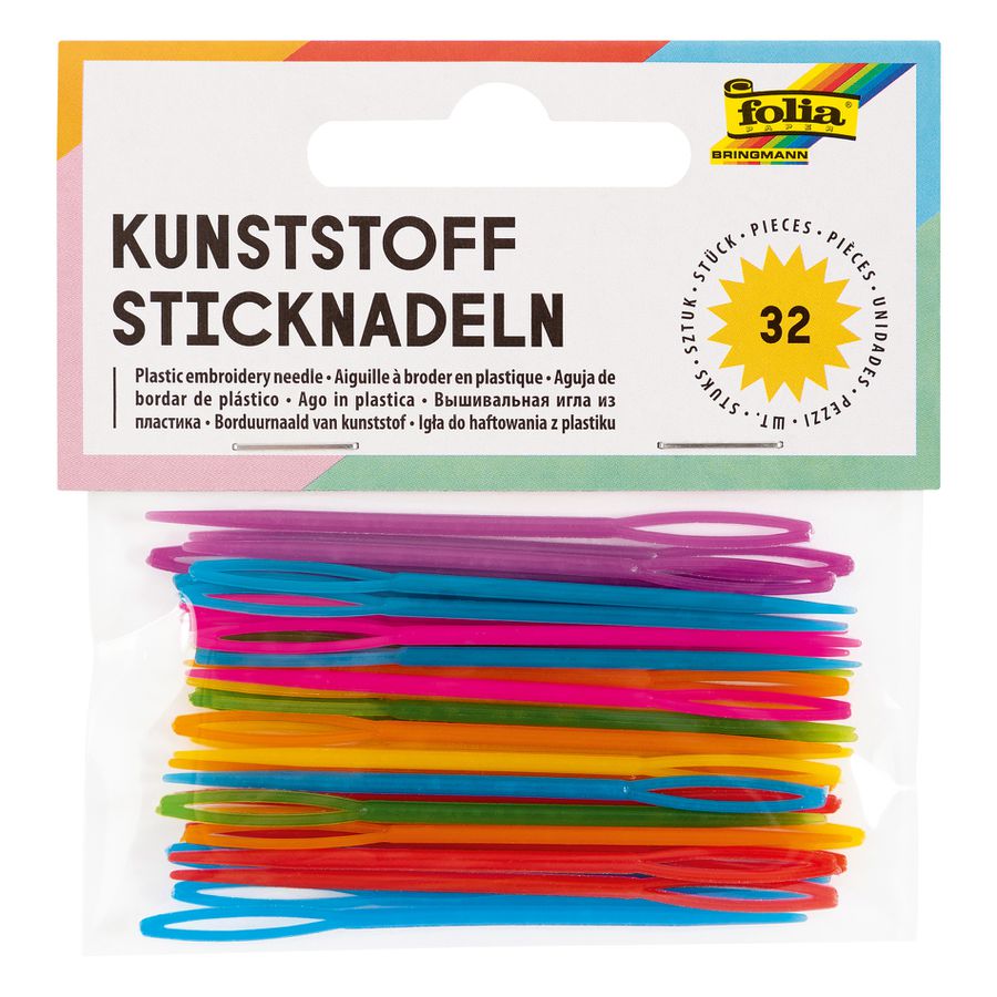 Kunststoff Sticknadeln, 32 Stk.