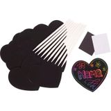 214.632.100 - Kratzbilder Herz, 10 Stück