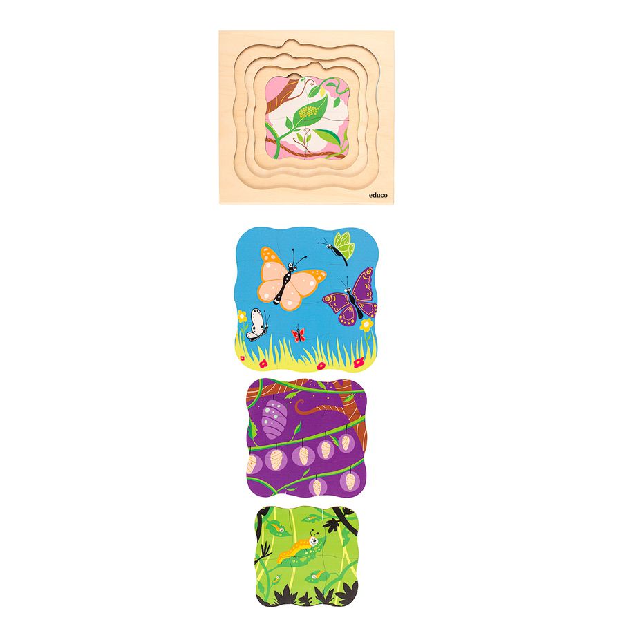 Lagenpuzzle Schmetterling 29 Teile