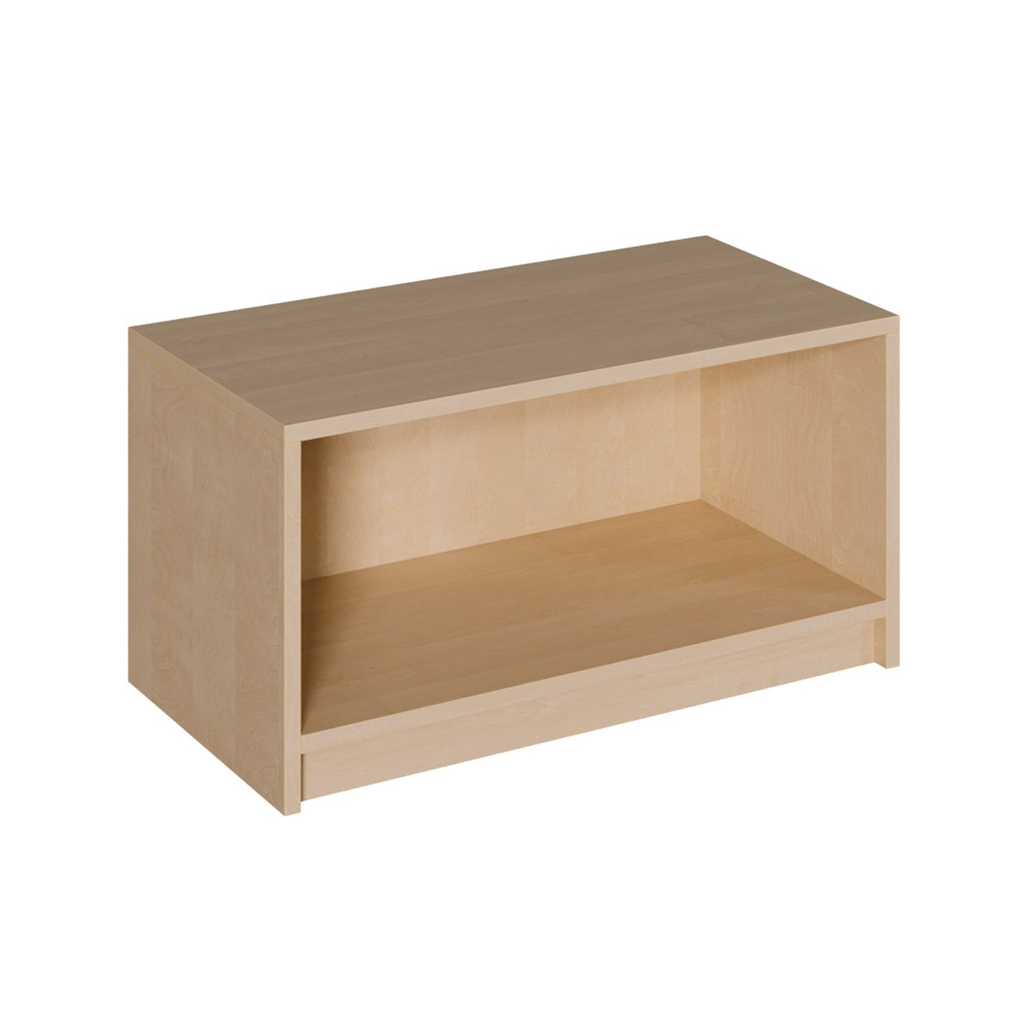 Regal mit Sockel, ohne Einlegeboden, B 78 x H 40 x T 40 cm
