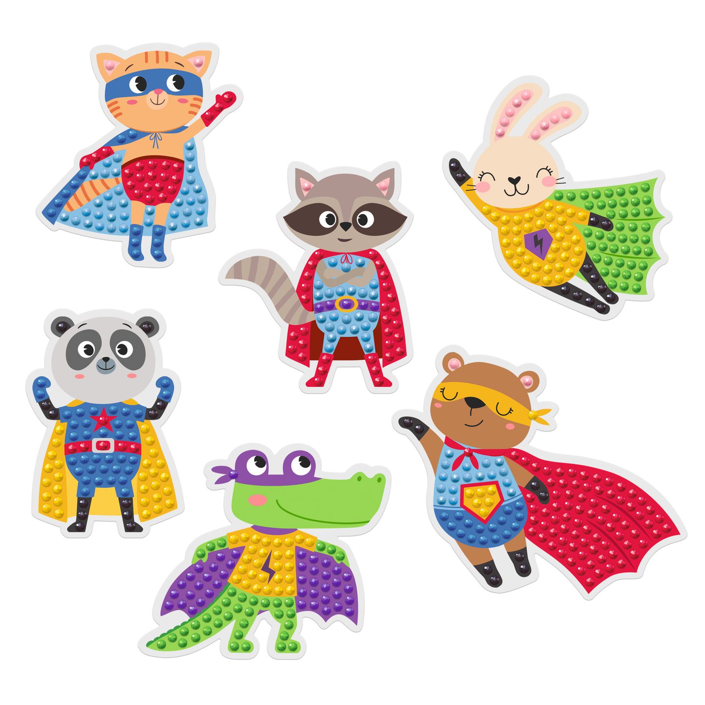 Diamond Painting Sticker Superhelden