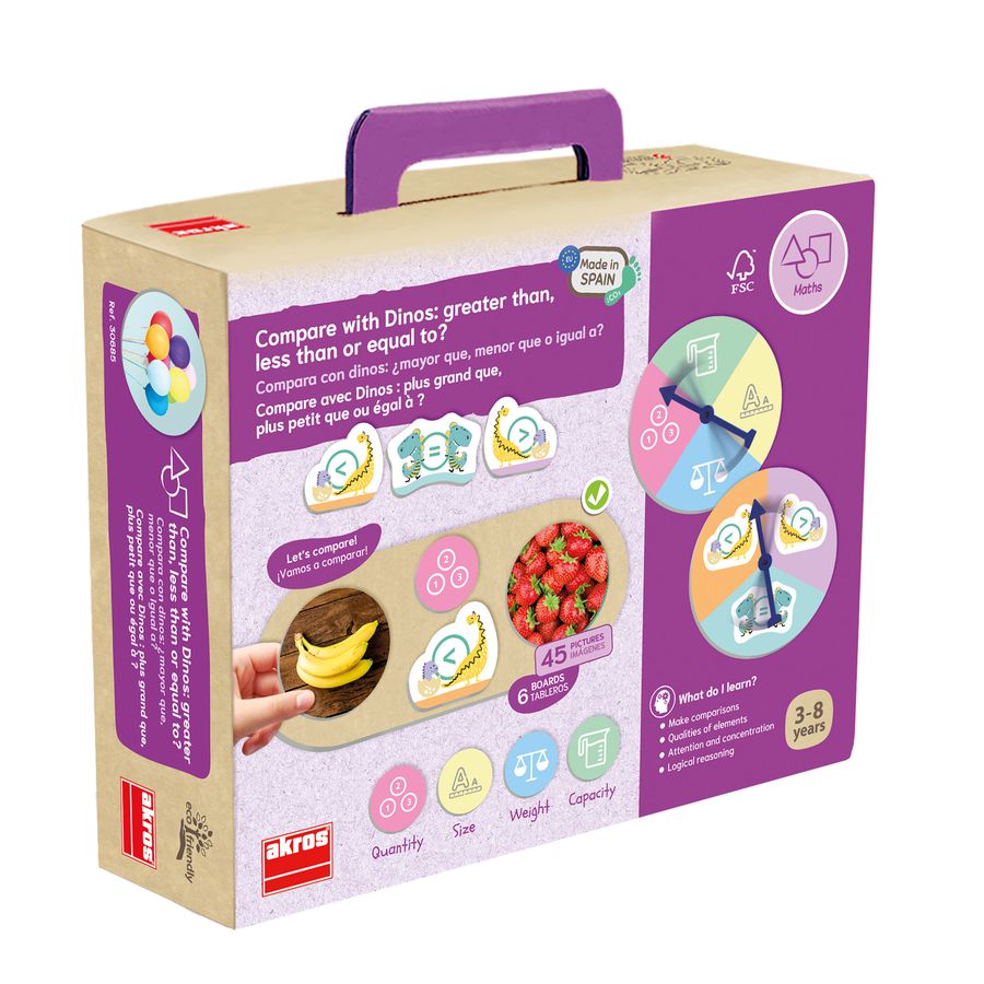 Vergleichen mit Dinos: grösser, kleiner oder gleich