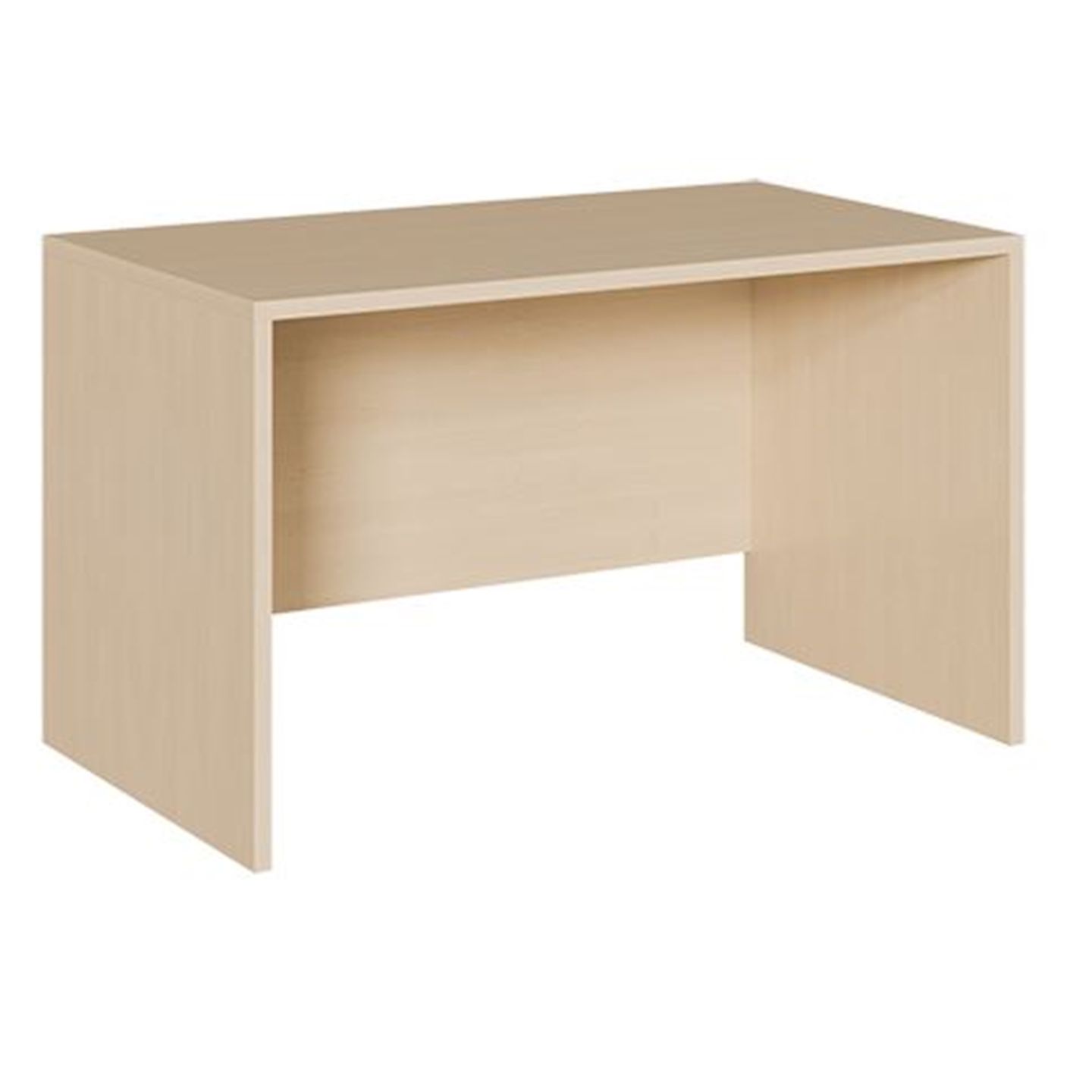 Wangenschreibtisch, B 78 x H 76 x T 85 cm, Dekor Birke