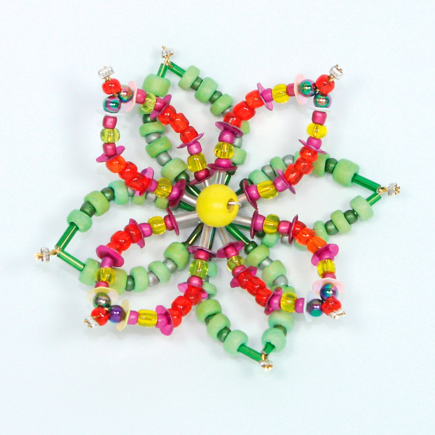 Drahtstern Ø 15 cm, für Perlen 5 Stk.