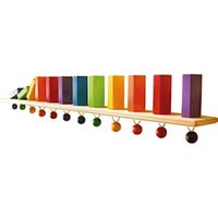 Wand-Domino, 12 Steine, B 76 x T 7 cm