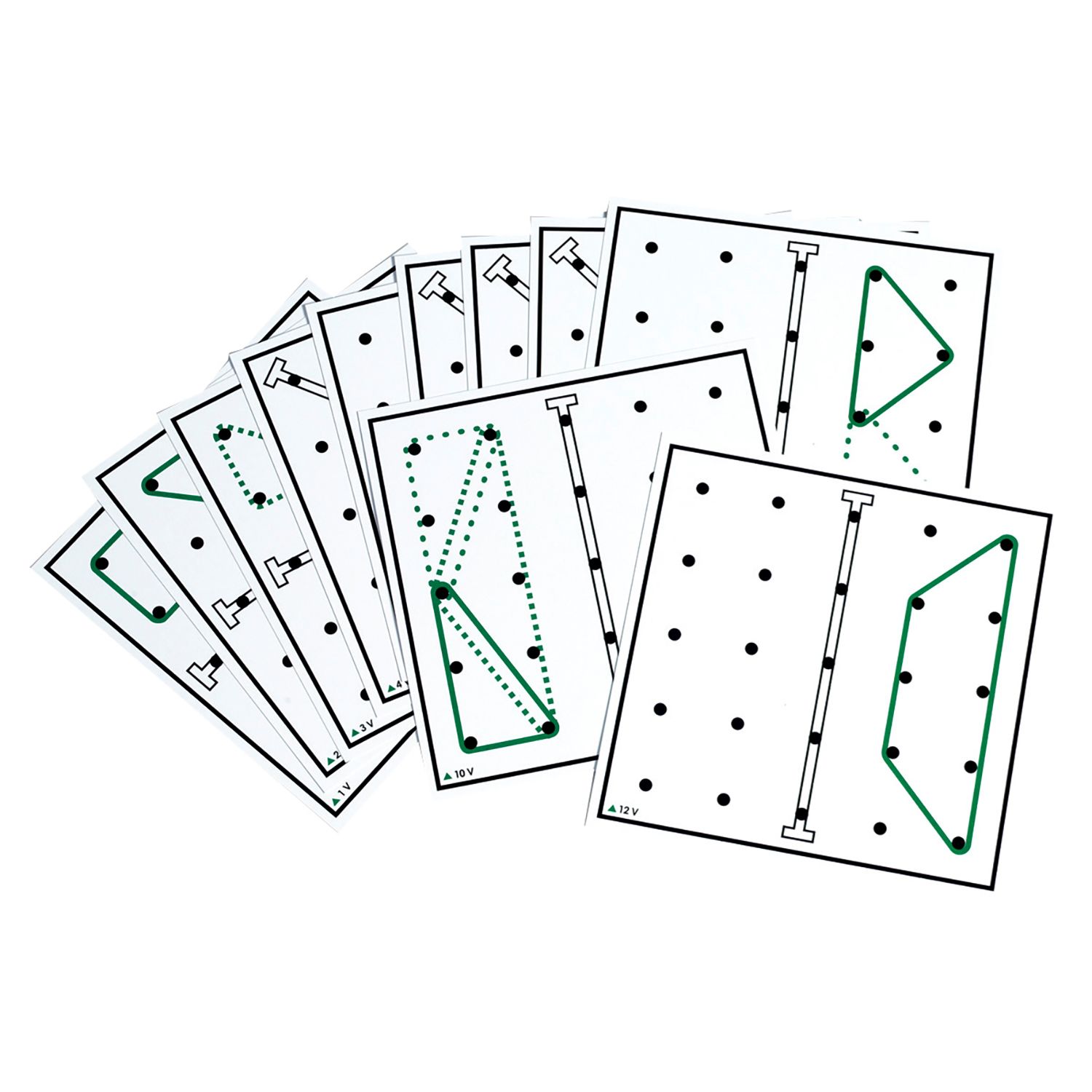 Geoboard Arbeitskarten, Set 3 für Geospiegel