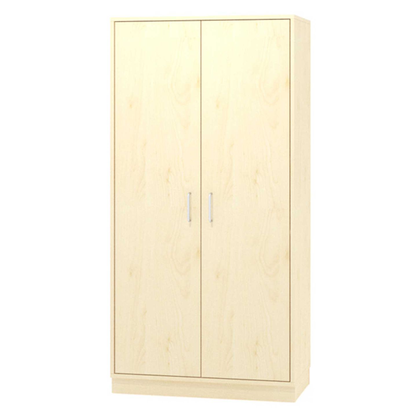 Materialschrank mit Doppeltüren, mit Sockel, Dekor, B 90 x H 180 x T 40 cm