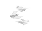 Faltblätter transparent 14 x 14 cm, 100 Bl. weiss