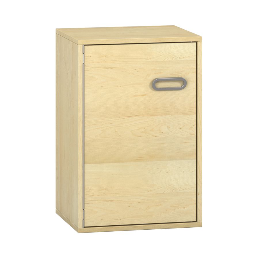 Pureo Türenschrank, Griff rechts, Scharnier links, Furnier mit 1 Einlegeboden B 50 x H 75 x T 42 cm