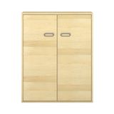 444.014.258K - Pureo Doppeltürenschrank Furnier, 1 Mittelwand, B 100 x H 125 x T 42 cm